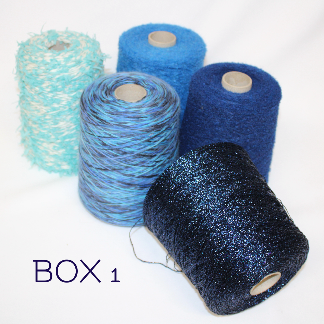 BOXES OF STOCK YARNS FOR CLOTHING